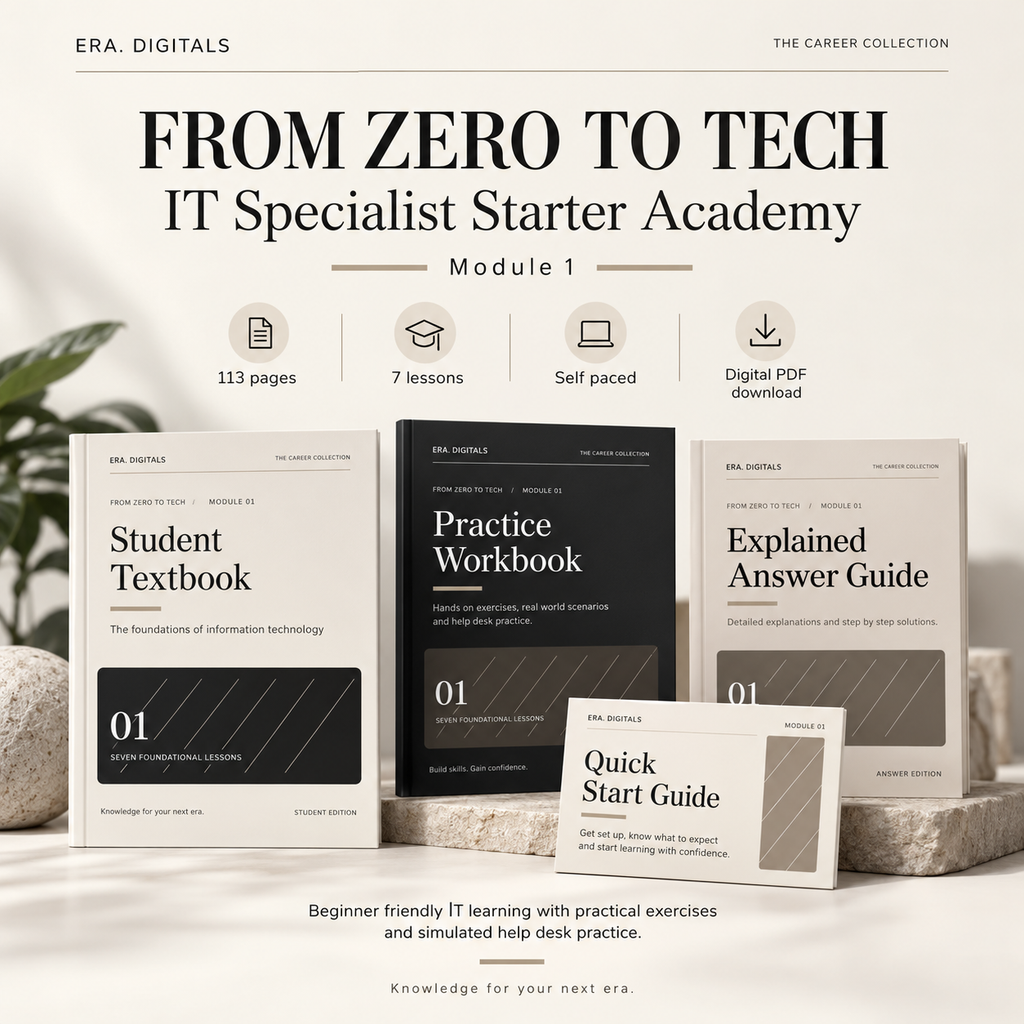 From Zero to Tech: IT Specialist Starter Academy | Module 1